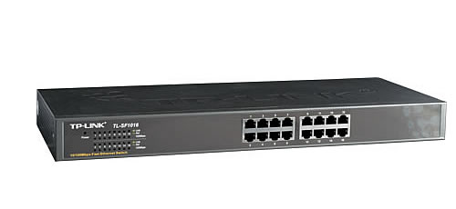 Switch-TP-Link-TL-SF1016-16x-LAN-19rack Switch TP-Link TL-SF1016 16x LAN, 19"rack – Obrázok 1