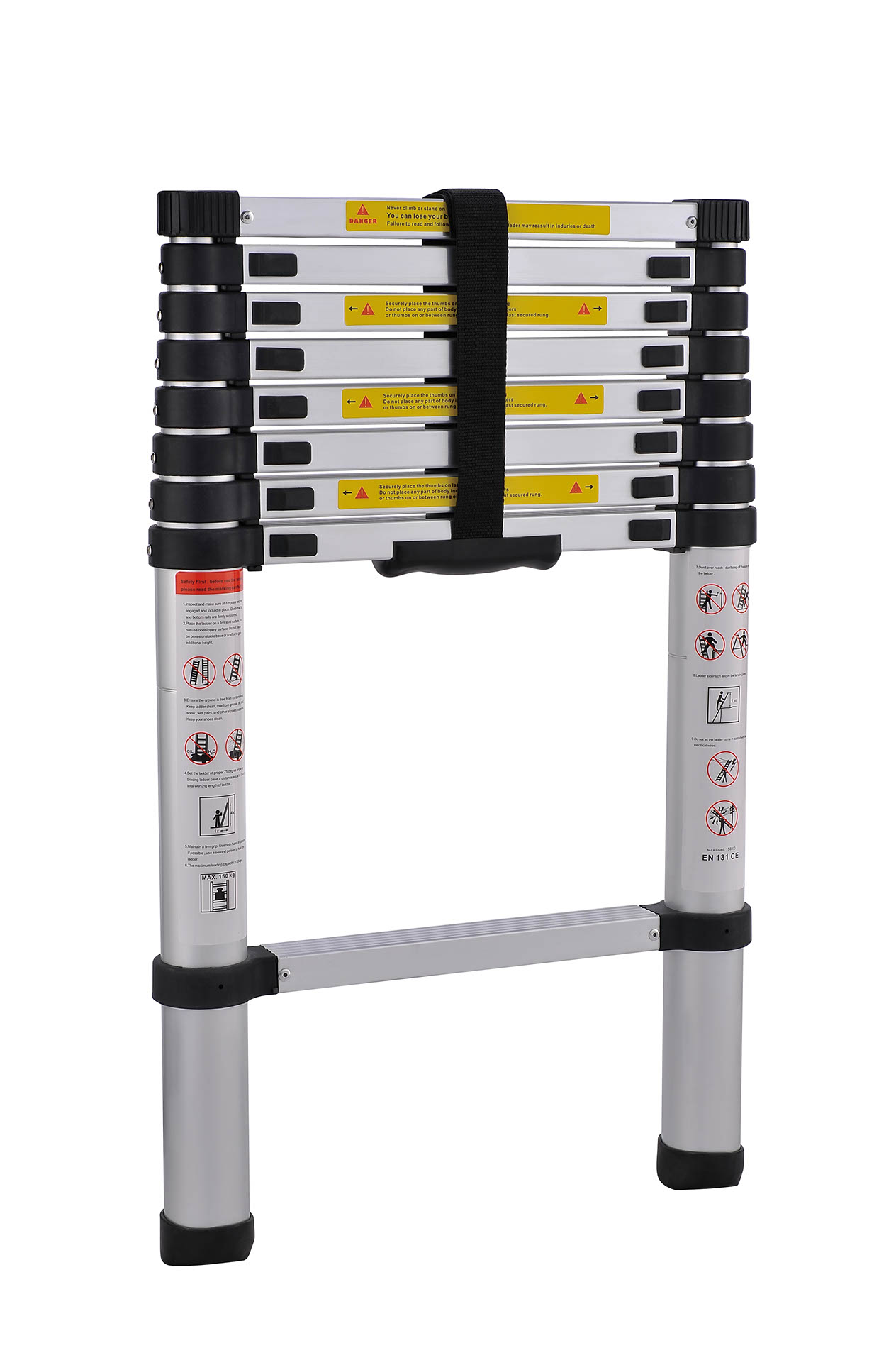 Teleskopicky-rebrik-G21-GA-TZ9-26M-hlinikovy Teleskopický rebrík G21 GA-TZ9-2,6M hliníkový – Obrázok 1