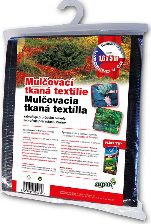 Textilie-Agro-mulcovaci-tkana-1.6-x-5-m-cerna Textílie Agro mulčovací, tkaná 1.6 x 5 m, černá – Obrázok 1