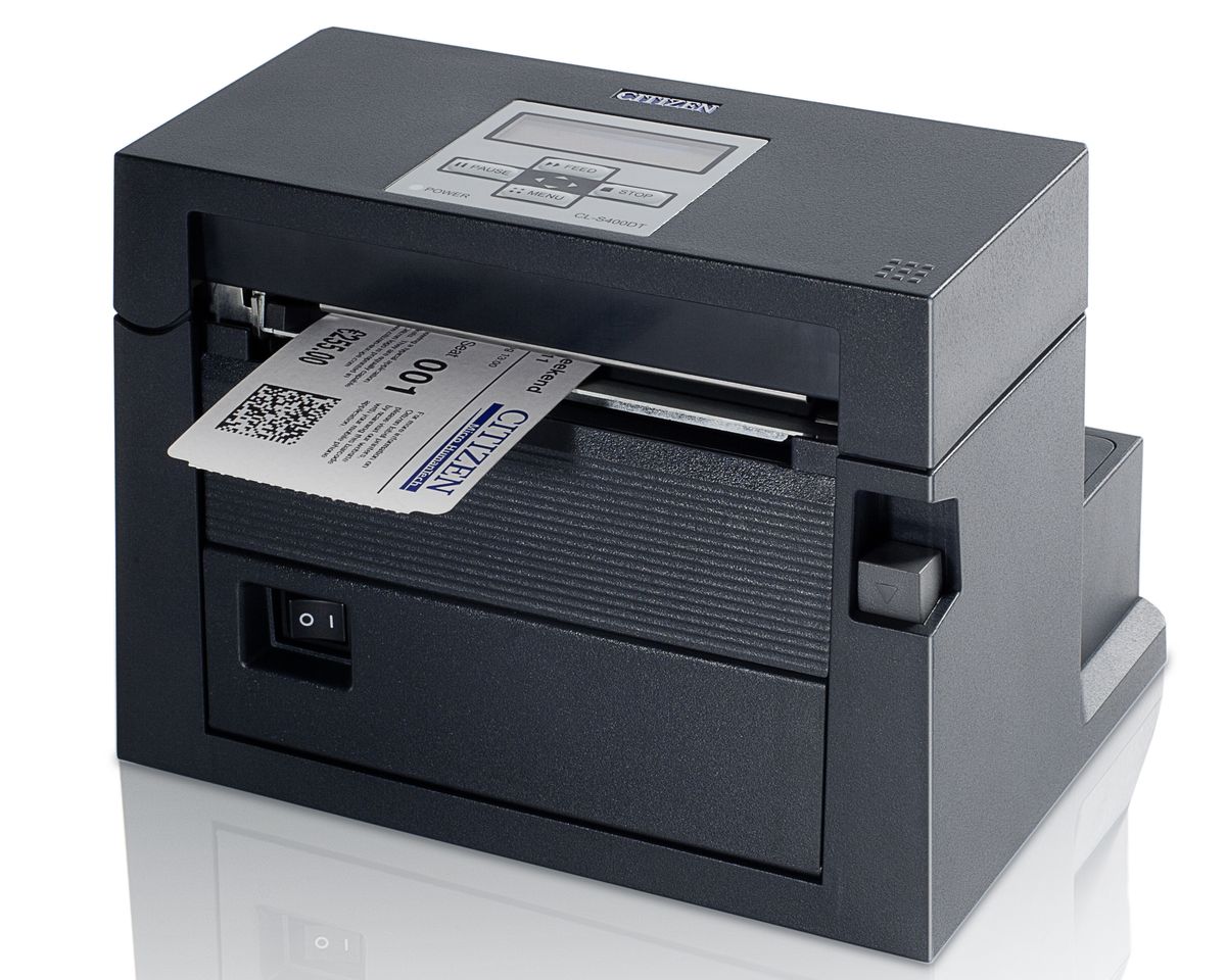 Tlaciaren-Citizen-CL-S400DT-II-RS232USB-siva Tlačiareň Citizen CL-S400DT II RS232/USB, sivá – Obrázok 1