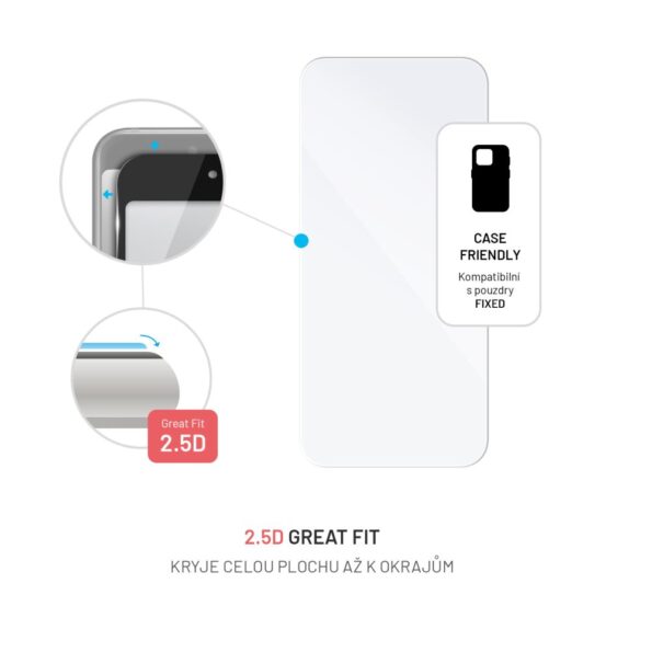 Tvrdené sklo FIXED pre Apple iPhone 16 Pre Max, číre – Obrázok 2