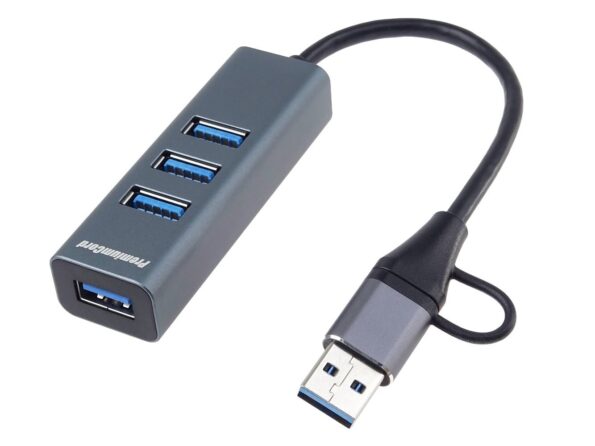 USB hub PremiumCord USB3.2 USB-C a USB-A na 4x USB-A 3.2 Gen 1 – Obrázok 2