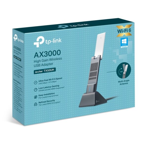 USB klient TP-Link Archer TX50UH AX3000, 2,4/5GHz, USB 3.0 – Obrázok 6