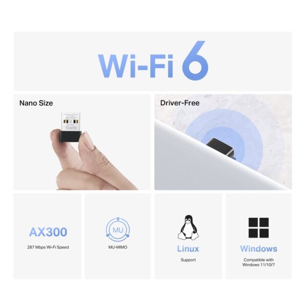 USB klient TP-Link Mercusys MA14N Wireless USB adapter, 2,4GHz – Obrázok 2