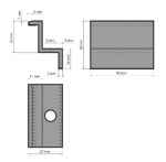 Úchyt panela krajný čierny, pre panel 35 mm, balenie 150 ks – Obrázok 4