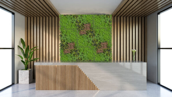 Umelá zelená stena G21 Listo Forest, 50x50 cm – Obrázok 13