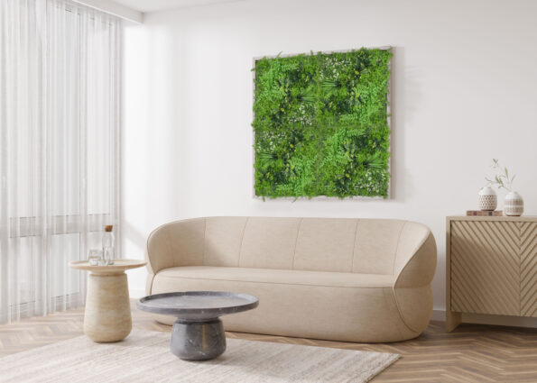 Umelá zelená stena G21 Listo River, 50x50 cm – Obrázok 11