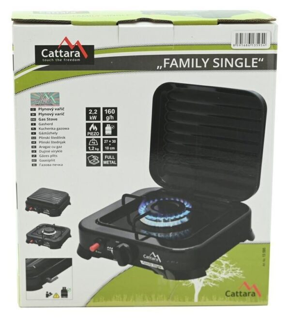 Varič Cattara Traveler FAMILY SINGLE plynový – Obrázok 9