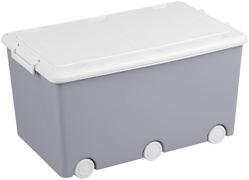 Viacucelovy-box-na-hracky-na-kolieskach-Tega-sivy Viacúčelový box na hračky na kolieskach Tega sivý – Obrázok 1