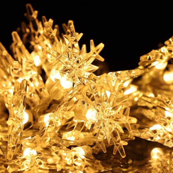 Vianočná LED reťaz Retlux RXL 495 vločky 40 LED CW – Obrázok 6