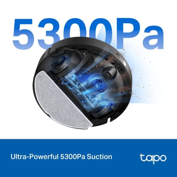 Vysávač TP-Link Tapo RV30 Max robotický s mopom, výkon 5300 Pa – Obrázok 4