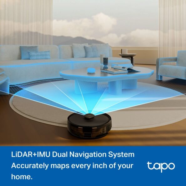 Vysávač TP-Link Tapo RV30 Max robotický s mopom, výkon 5300 Pa – Obrázok 10