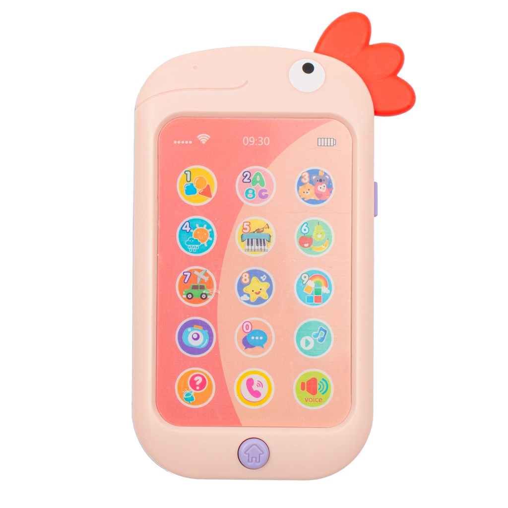 Vzdelavaci-hrackarsky-telefon-Baby-Mix-ruzovy Vzdelávací hračkársky telefón Baby Mix ružový – Obrázok 1
