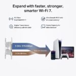 WiFi extender TP-Link RE405BE AP/Extender/Repeater, WiFi 7, BE6500,1x 2,5GLAN, 2,4/5GHz, EasyMesh – Obrázok 6