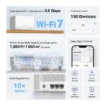 WiFi router TP-Link Mercusys Halo H25BE(2-pack) WiFi 7, BE3600, 3x GLAN, 2,4/5 GHz – Obrázok 3