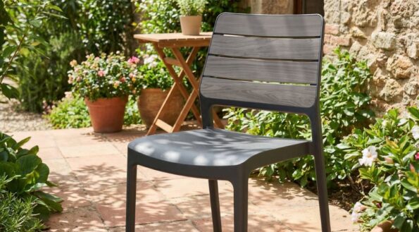 Záhradné kreslo Keter Deco Porto storm grey / grafit – Obrázok 3