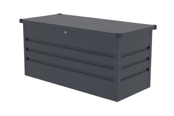 Záhradný box G21 Denver 280 L, antracitový plechový – Obrázok 3