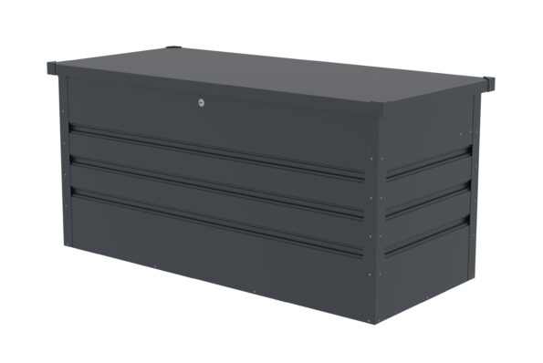 Záhradný box G21 Denver 400 L, antracitový plechový – Obrázok 3