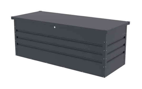Záhradný box G21 Denver 560 L, antracitový plechový – Obrázok 3