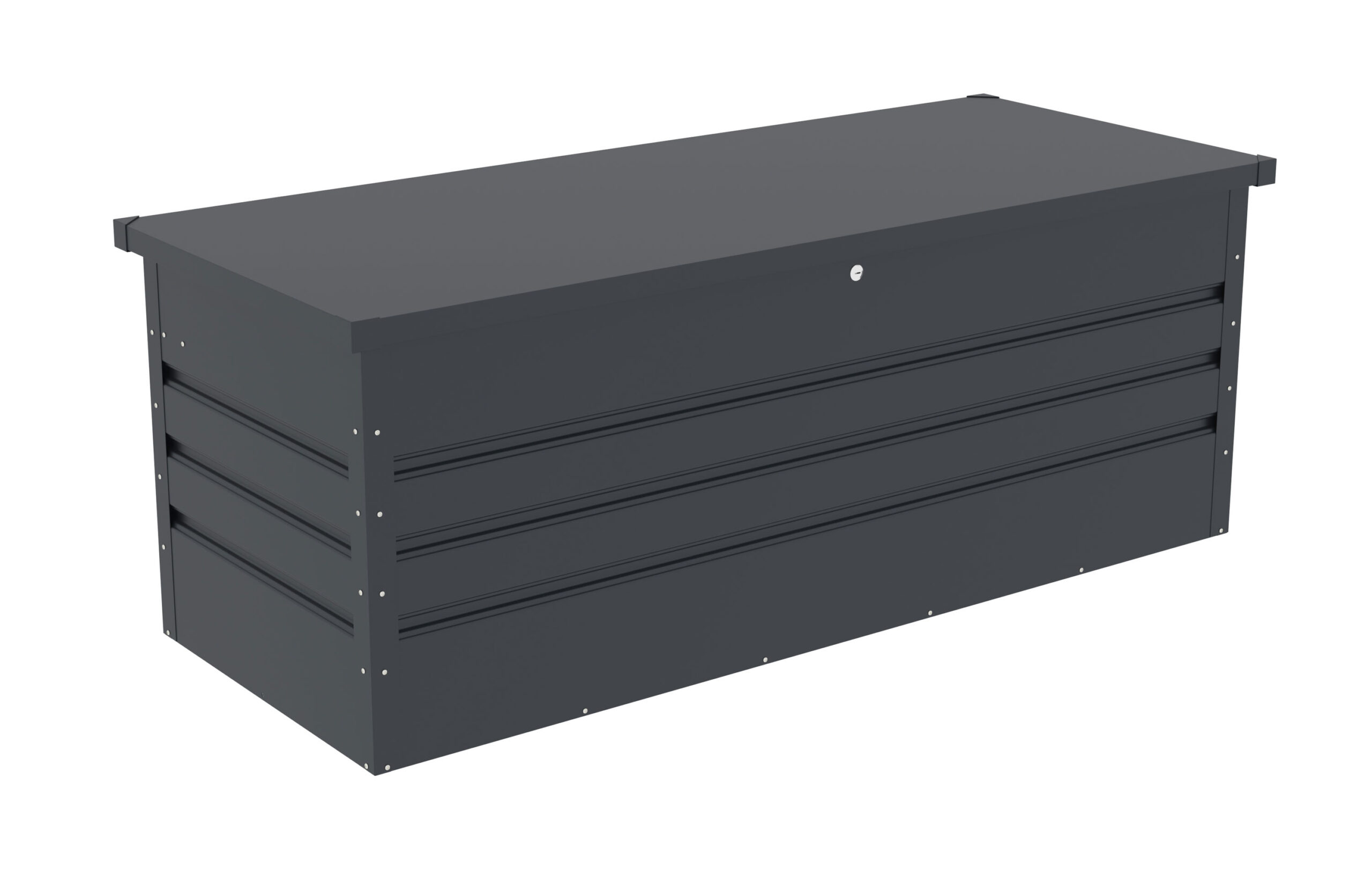 Zahradny-box-G21-Denver-560-L-antracitovy-plechovy Záhradný box G21 Denver 560 L, antracitový plechový – Obrázok 1
