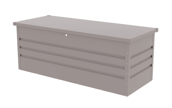 Záhradný box G21 Denver 560 L, šedý plechový – Obrázok 3