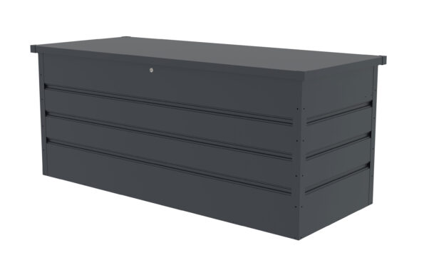 Záhradný box G21 Denver 770 L, antracitový plechový – Obrázok 3