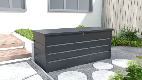 Záhradný box G21 Denver 770 L, antracitový plechový – Obrázok 4