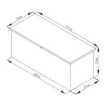 Záhradný box G21 Denver 770 L, antracitový plechový – Obrázok 5