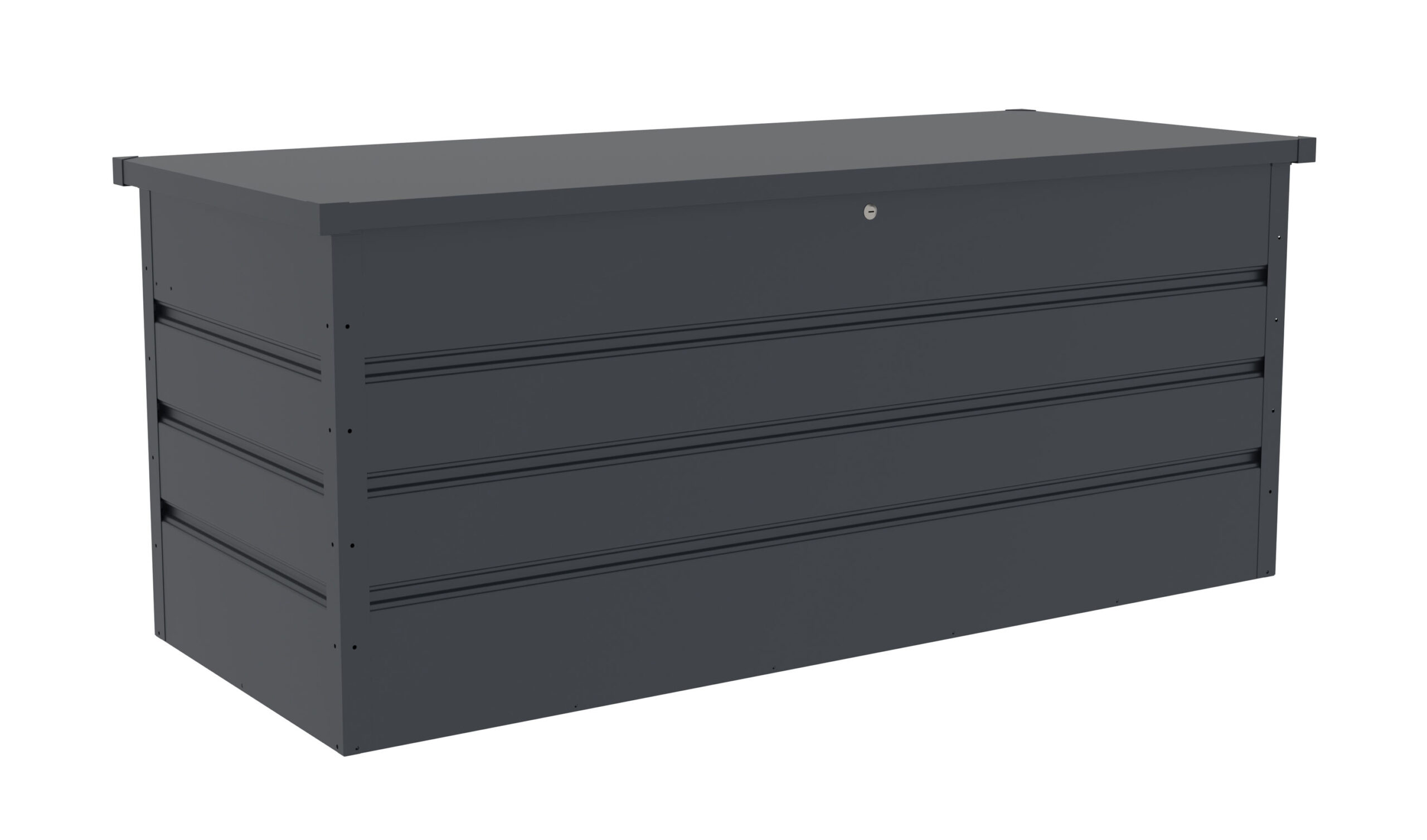 Zahradny-box-G21-Denver-770-L-antracitovy-plechovy Záhradný box G21 Denver 770 L, antracitový plechový – Obrázok 1