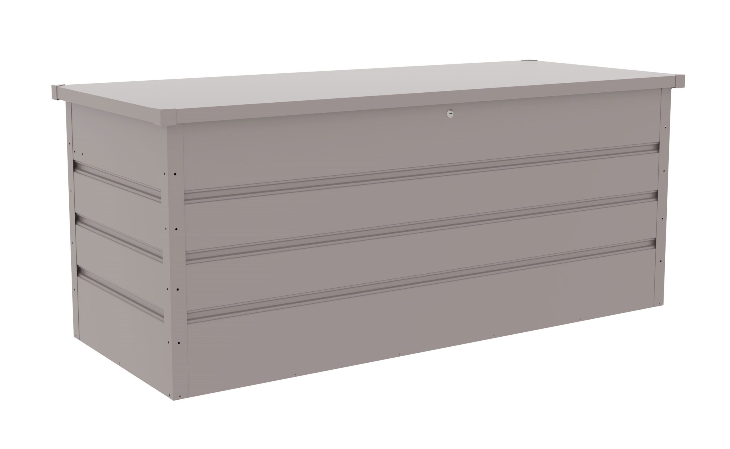Zahradny-box-G21-Denver-770-L-sedy-plechovy Záhradný box G21 Denver 770 L, šedý plechový – Obrázok 1