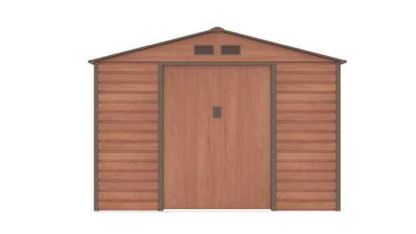 Záhradný domček G21 GAH 706 - 277 x 255 cm, hnedý – Obrázok 2
