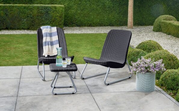 Záhradný nábytok Keter Rio Patio set grafitový – Obrázok 5