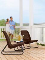 Záhradný nábytok Keter Rio Patio set whiskey hnedý – Obrázok 2