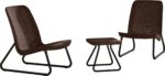 Záhradný nábytok Keter Rio Patio set whiskey hnedý