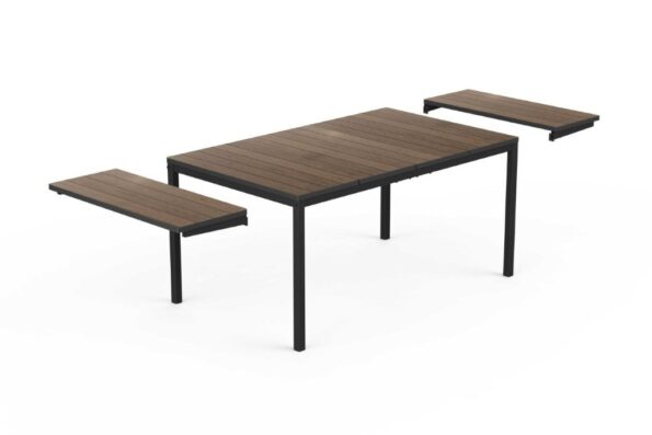 Záhradný stôl Keter Porto 160-240 rozkladací walnut / grafit – Obrázok 2