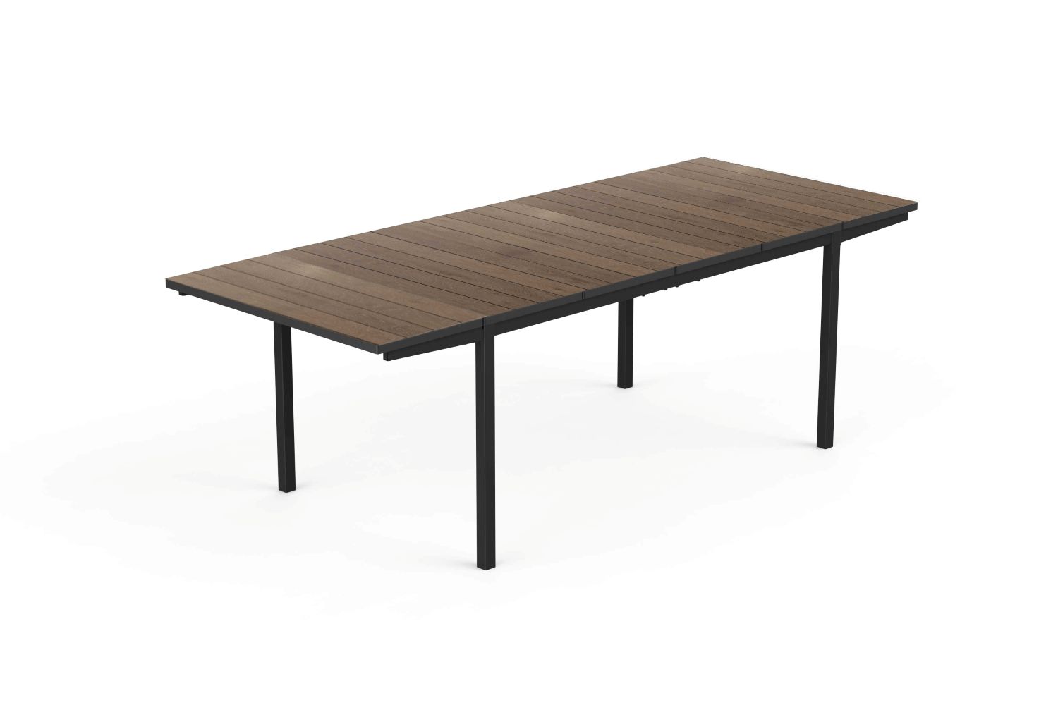 Zahradny-stol-Keter-Porto-160-240-rozkladaci-walnut-grafit Záhradný stôl Keter Porto 160-240 rozkladací walnut / grafit – Obrázok 1