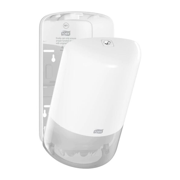 Zásobník Tork Elevation Mini M1 na papierové uteráky v miniroli, biely – Obrázok 3