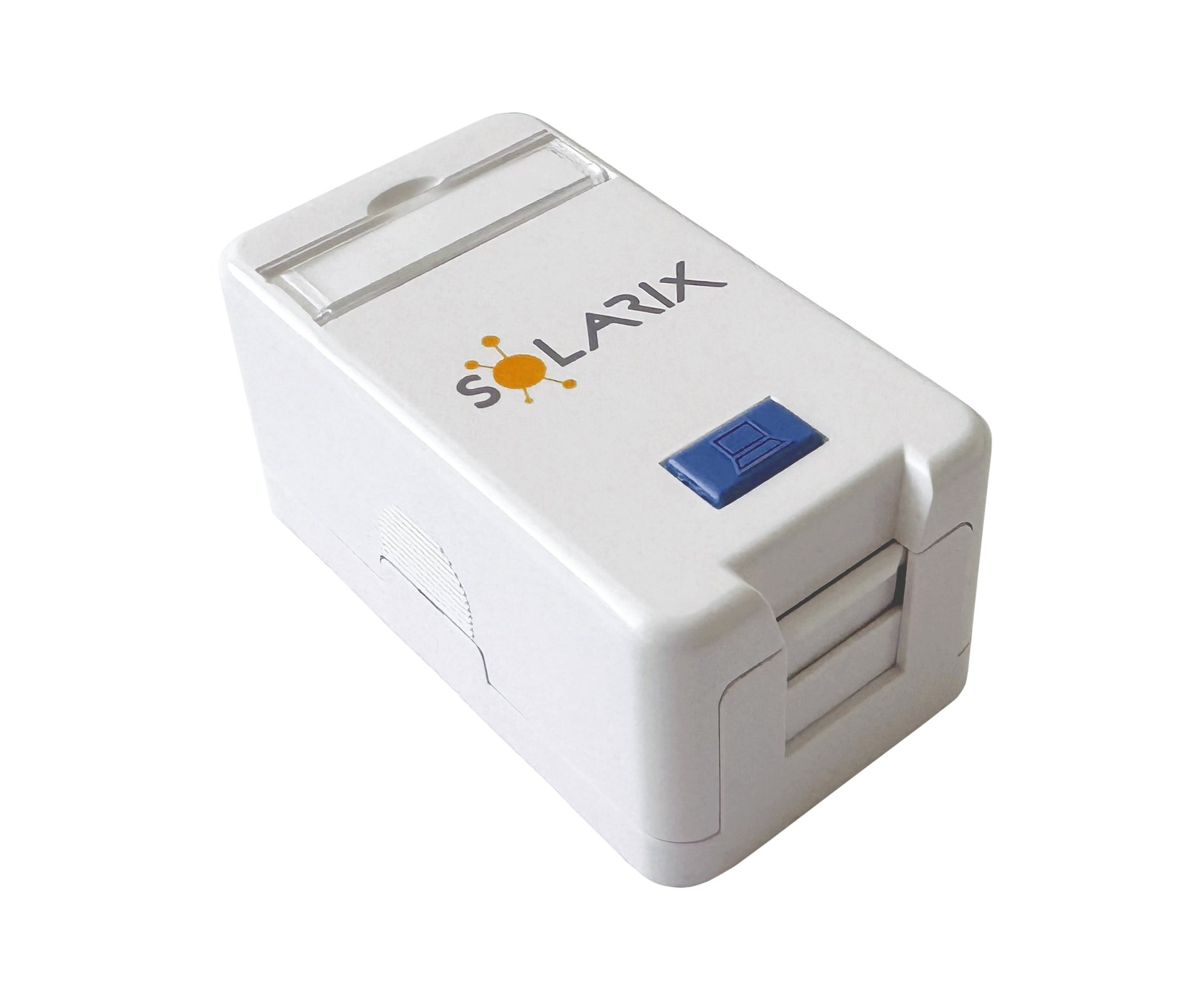 Zasuvka-Solarix-modularna-pre-1-keystony-na-omitku-bila Zásuvka Solarix modulárna pre 1 keystony na omítku, bílá – Obrázok 1