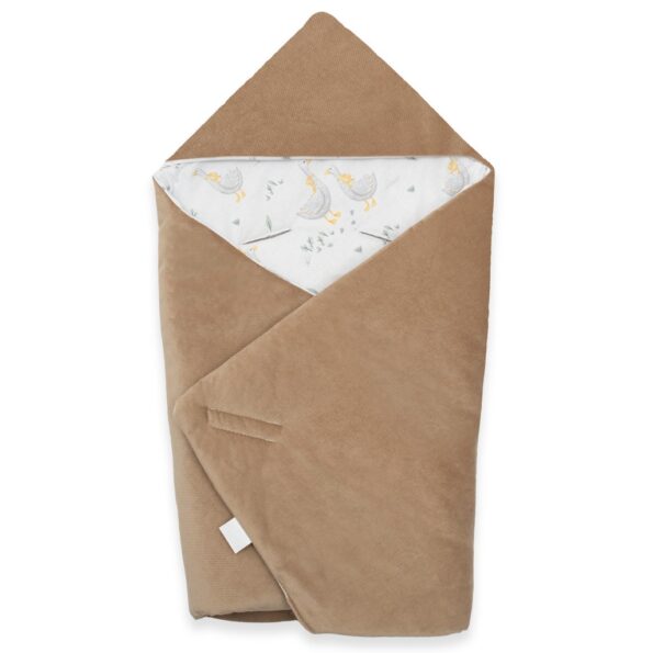 Zateplená zavinovačka do autosedačky New Baby brown – Obrázok 2