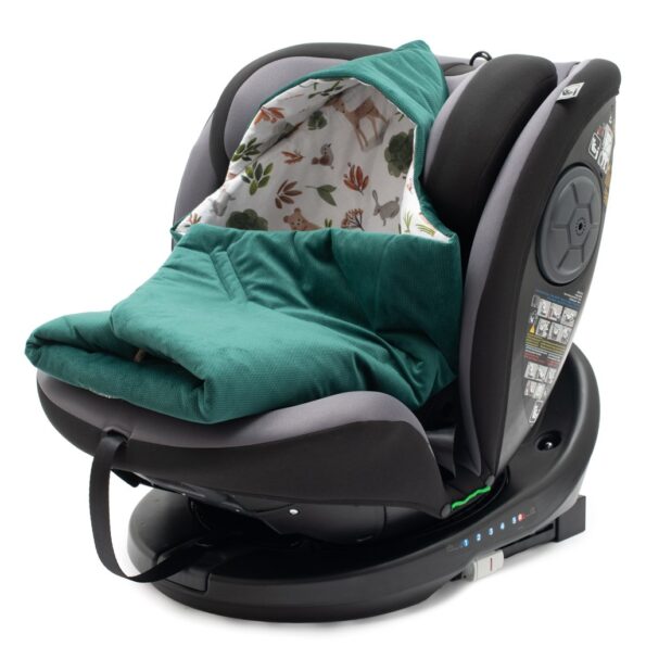 Zateplená zavinovačka do autosedačky New Baby green – Obrázok 2