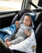 Zateplená zavinovačka do autosedačky New Baby green – Obrázok 5