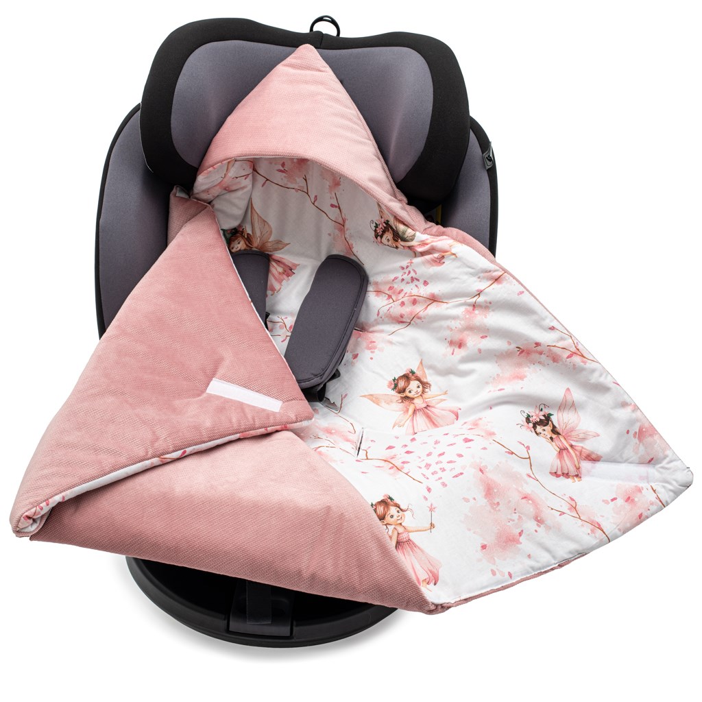 Zateplena-zavinovacka-do-autosedacky-New-Baby-pink Zateplená zavinovačka do autosedačky New Baby pink – Obrázok 1