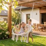 Závesné hojdacie kreslo Baby Mix krémové – Obrázok 2
