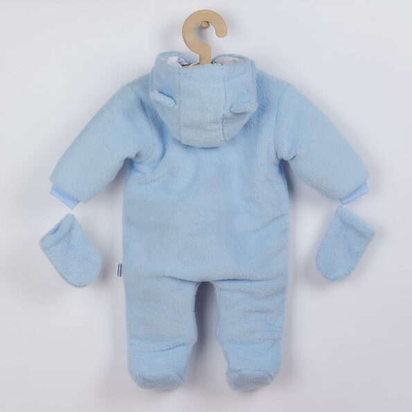 Zimná kombinézka New Baby Nice Bear modrá, veľkosť 68 (4-6m) – Obrázok 2