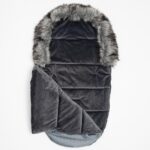 Zimný fusak New Baby Lux Fleece graphite – Obrázok 2