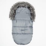 Zimný fusak New Baby Lux Fleece graphite – Obrázok 3