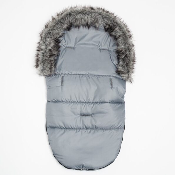 Zimný fusak New Baby Lux Fleece graphite – Obrázok 3