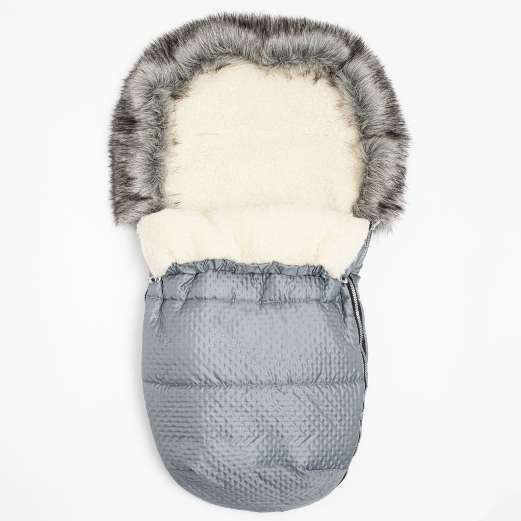 Zimny-fusak-New-Baby-Lux-Wool-graphite Zimný fusak New Baby Lux Wool graphite – Obrázok 1