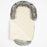 Zimný fusak New Baby Lux Wool grey – Obrázok 2