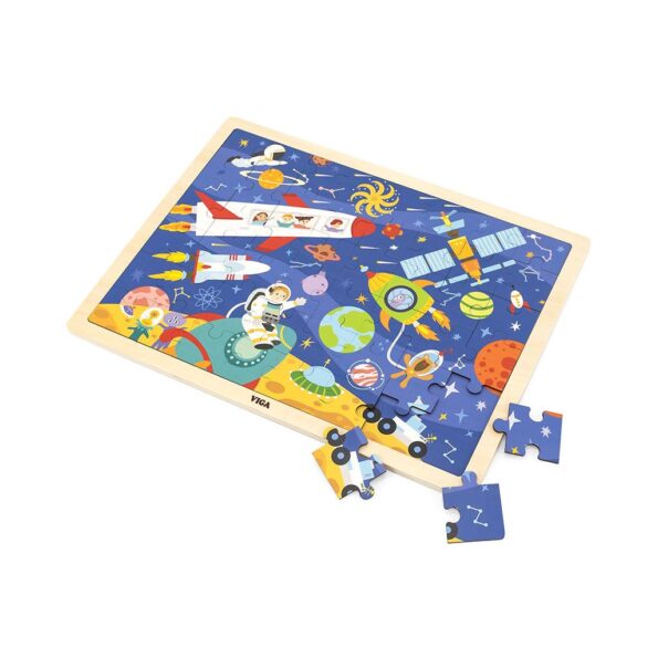 <p>Drevené puzzle Viga objavuj vesmír 48 dielikov</p> – Obrázok 2